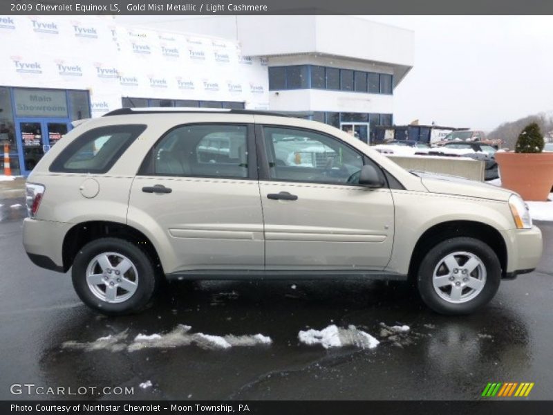 Gold Mist Metallic / Light Cashmere 2009 Chevrolet Equinox LS