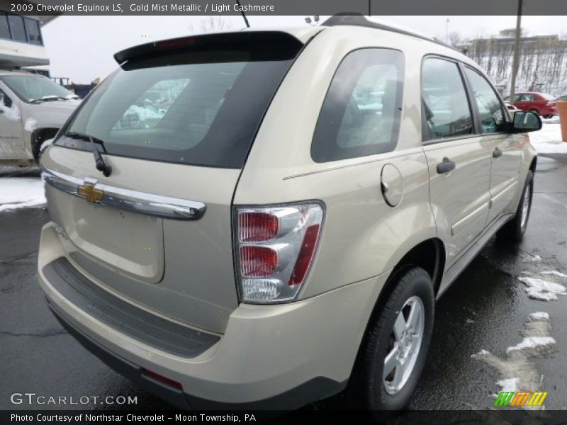 Gold Mist Metallic / Light Cashmere 2009 Chevrolet Equinox LS