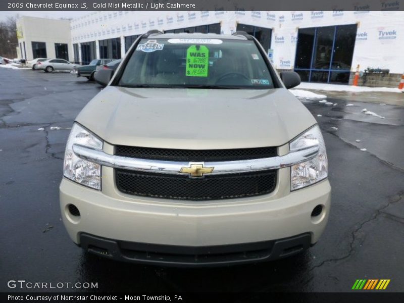 Gold Mist Metallic / Light Cashmere 2009 Chevrolet Equinox LS