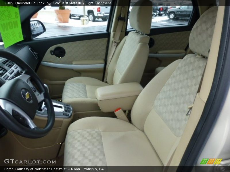 Front Seat of 2009 Equinox LS