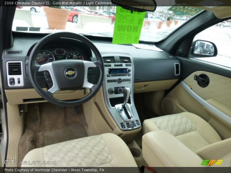 Light Cashmere Interior - 2009 Equinox LS 