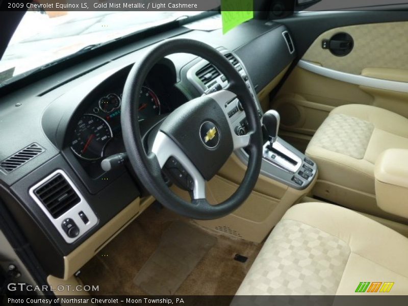 Gold Mist Metallic / Light Cashmere 2009 Chevrolet Equinox LS