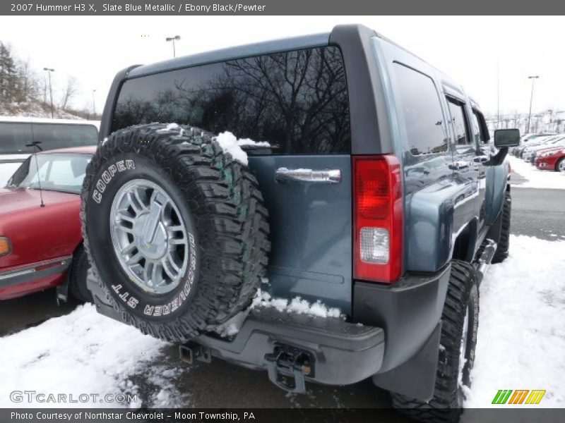 Slate Blue Metallic / Ebony Black/Pewter 2007 Hummer H3 X