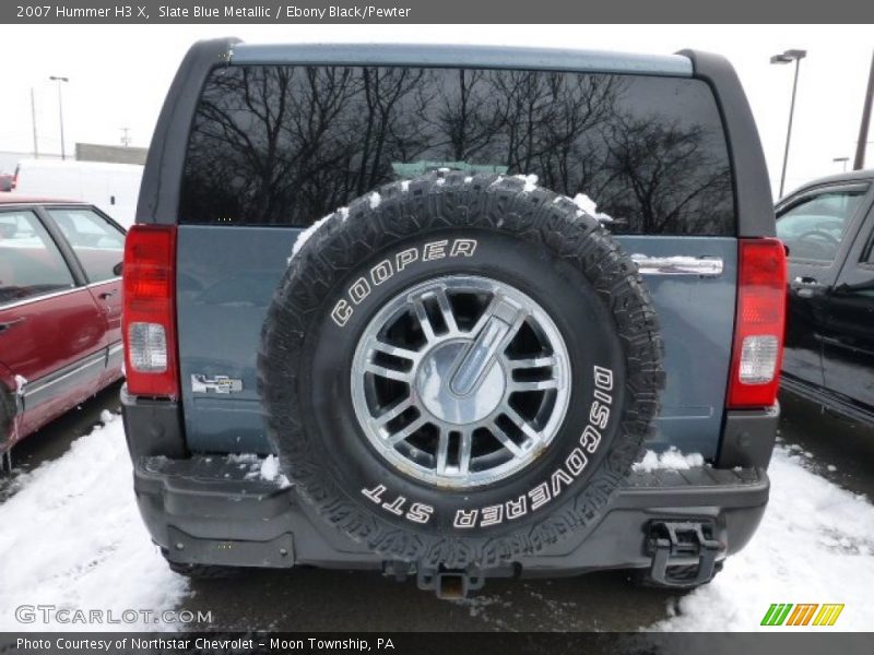 Slate Blue Metallic / Ebony Black/Pewter 2007 Hummer H3 X
