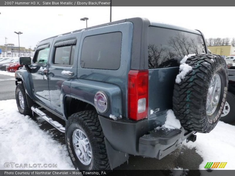Slate Blue Metallic / Ebony Black/Pewter 2007 Hummer H3 X
