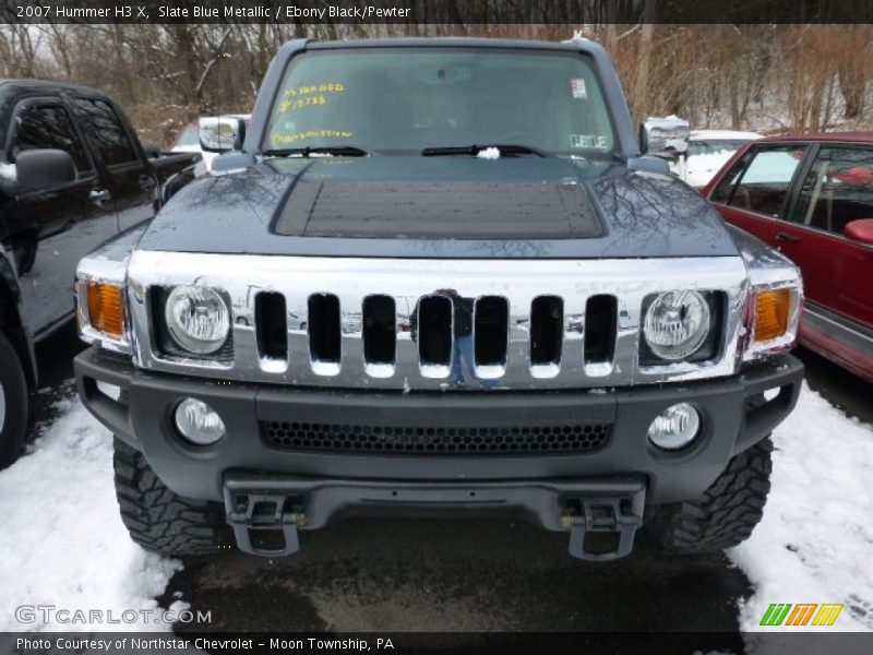 Slate Blue Metallic / Ebony Black/Pewter 2007 Hummer H3 X