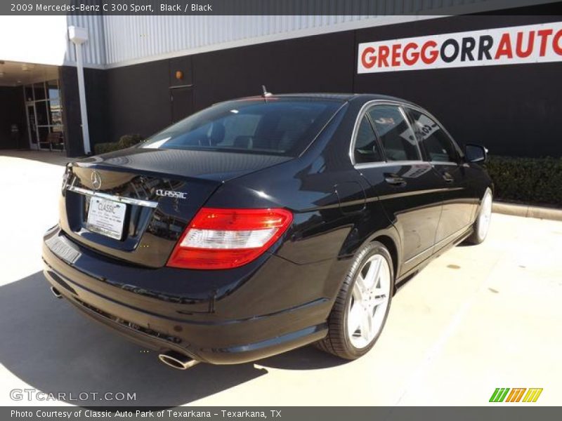 Black / Black 2009 Mercedes-Benz C 300 Sport