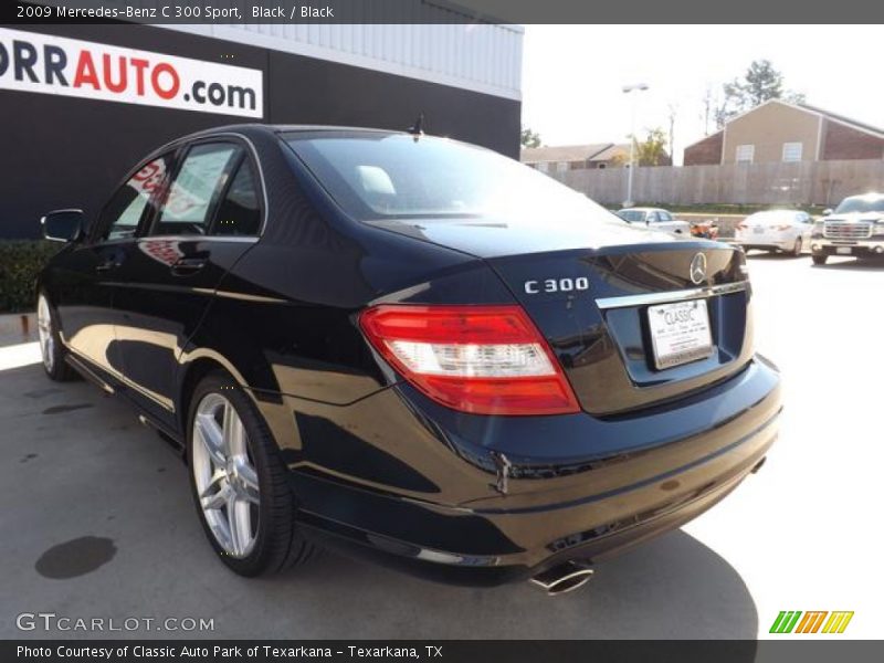Black / Black 2009 Mercedes-Benz C 300 Sport