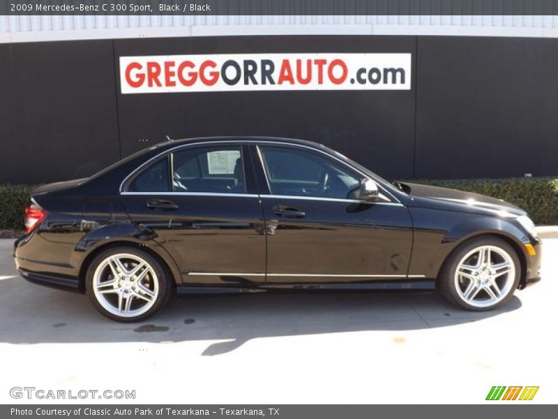Black / Black 2009 Mercedes-Benz C 300 Sport
