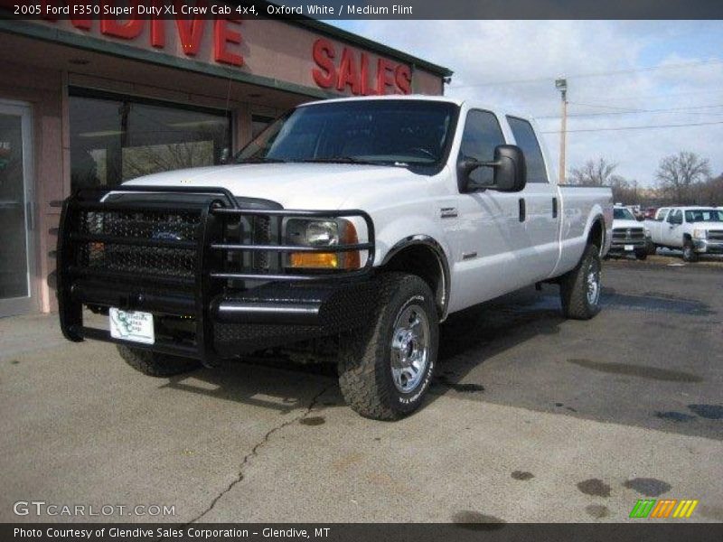 Oxford White / Medium Flint 2005 Ford F350 Super Duty XL Crew Cab 4x4