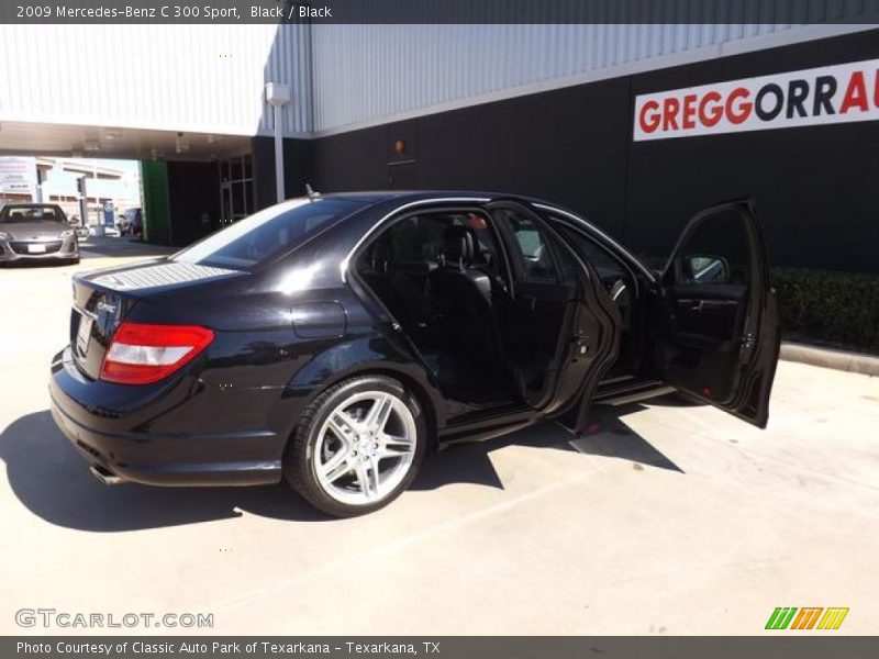 Black / Black 2009 Mercedes-Benz C 300 Sport