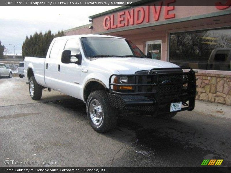 Oxford White / Medium Flint 2005 Ford F350 Super Duty XL Crew Cab 4x4