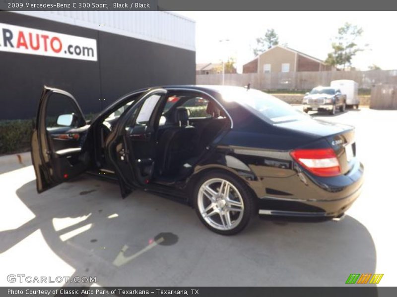 Black / Black 2009 Mercedes-Benz C 300 Sport
