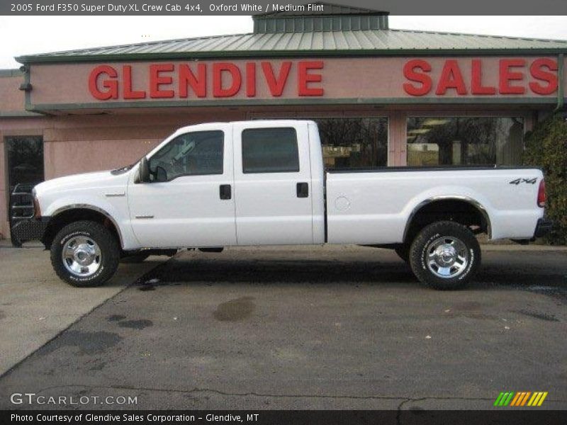 Oxford White / Medium Flint 2005 Ford F350 Super Duty XL Crew Cab 4x4