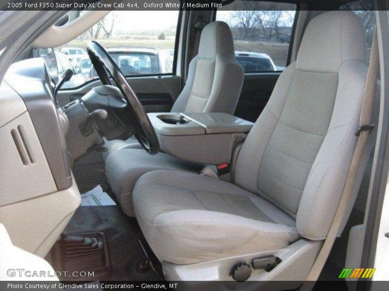 Oxford White / Medium Flint 2005 Ford F350 Super Duty XL Crew Cab 4x4