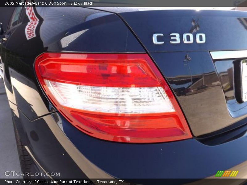 Black / Black 2009 Mercedes-Benz C 300 Sport