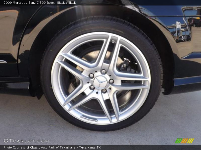 Black / Black 2009 Mercedes-Benz C 300 Sport