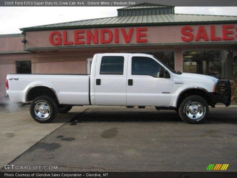 Oxford White / Medium Flint 2005 Ford F350 Super Duty XL Crew Cab 4x4