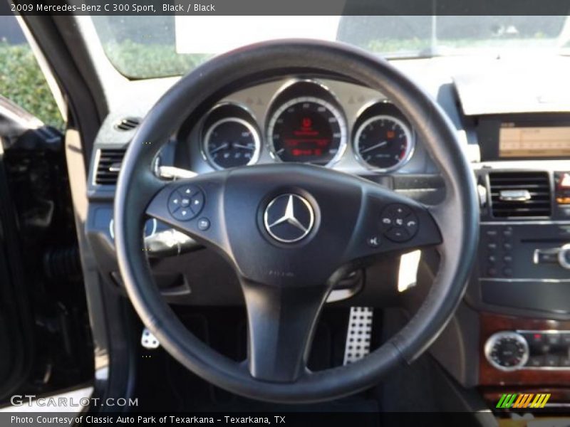 Black / Black 2009 Mercedes-Benz C 300 Sport