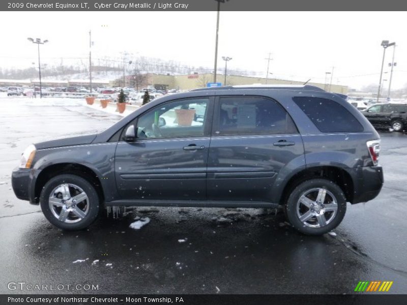 Cyber Gray Metallic / Light Gray 2009 Chevrolet Equinox LT