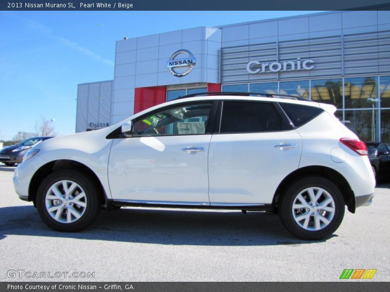 Pearl White / Beige 2013 Nissan Murano SL