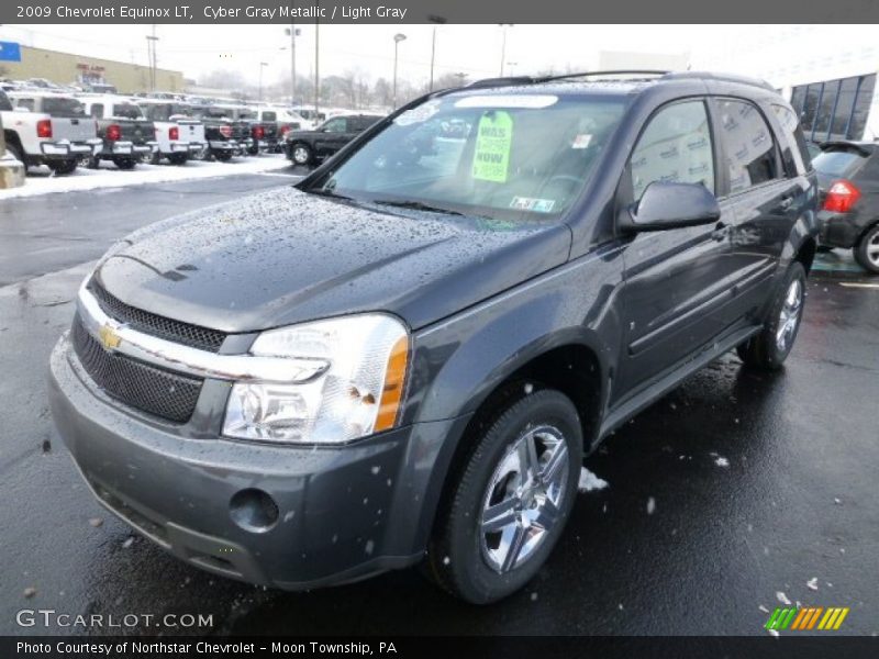 Cyber Gray Metallic / Light Gray 2009 Chevrolet Equinox LT