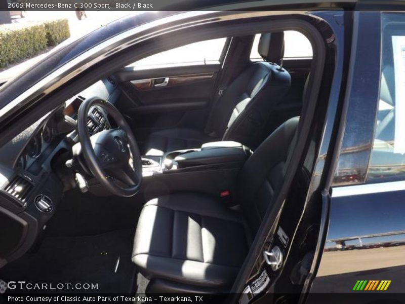 Black / Black 2009 Mercedes-Benz C 300 Sport