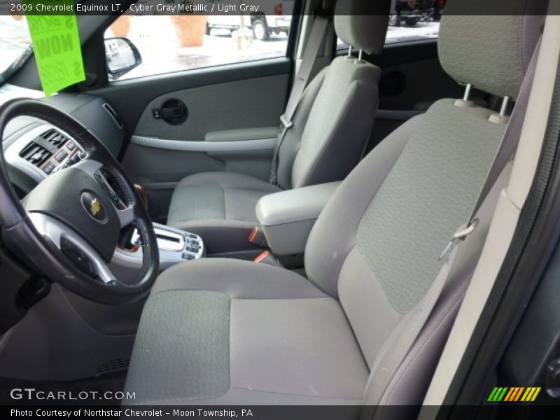 Cyber Gray Metallic / Light Gray 2009 Chevrolet Equinox LT