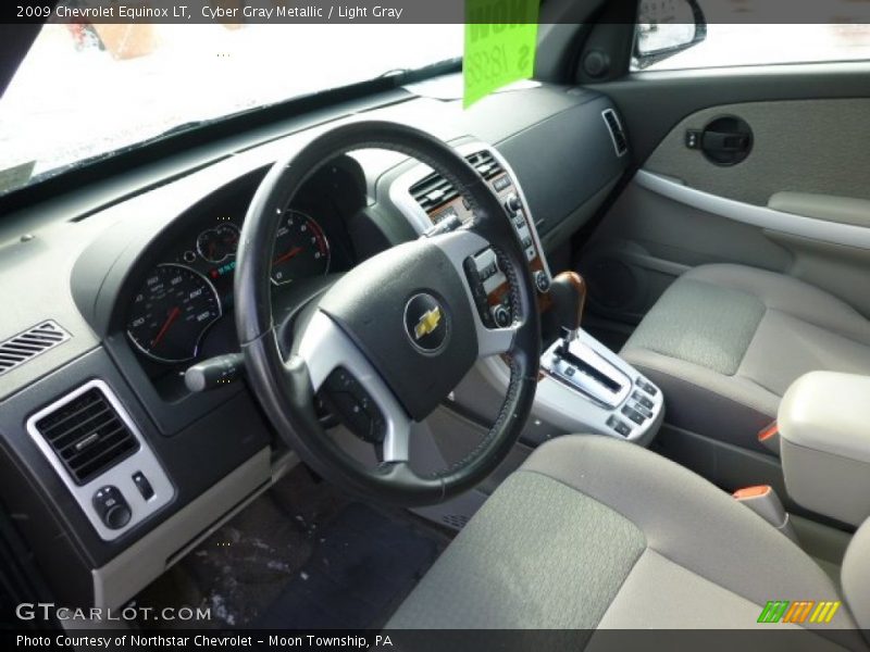 Cyber Gray Metallic / Light Gray 2009 Chevrolet Equinox LT