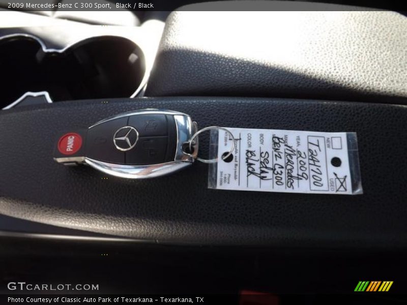 Black / Black 2009 Mercedes-Benz C 300 Sport