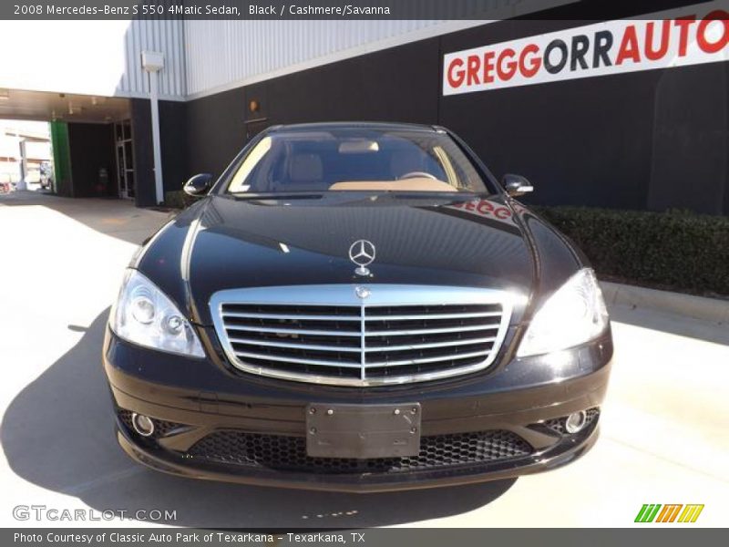 Black / Cashmere/Savanna 2008 Mercedes-Benz S 550 4Matic Sedan