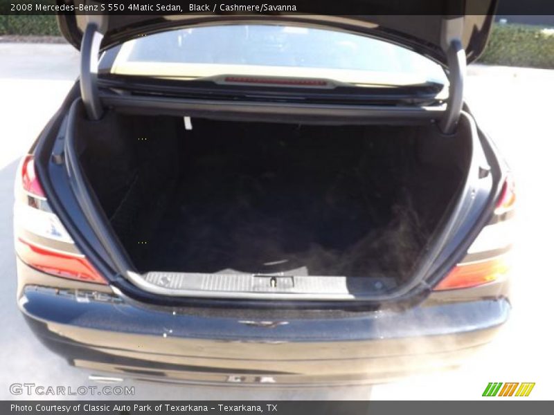 Black / Cashmere/Savanna 2008 Mercedes-Benz S 550 4Matic Sedan