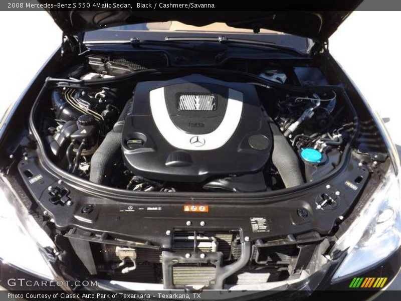 Black / Cashmere/Savanna 2008 Mercedes-Benz S 550 4Matic Sedan