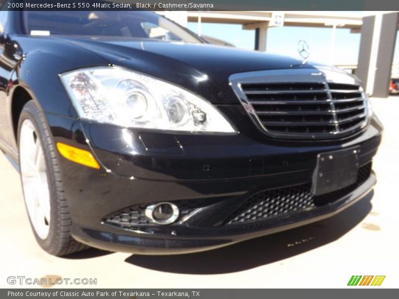 Black / Cashmere/Savanna 2008 Mercedes-Benz S 550 4Matic Sedan