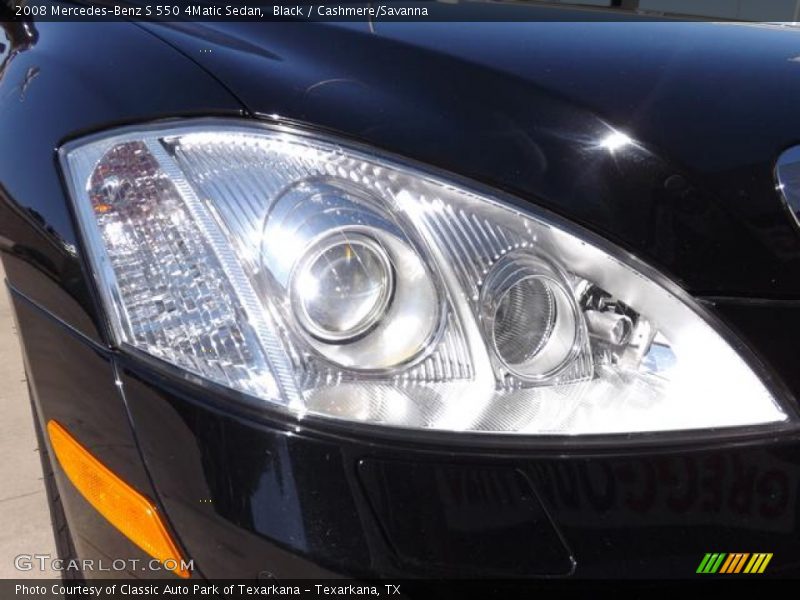 Black / Cashmere/Savanna 2008 Mercedes-Benz S 550 4Matic Sedan
