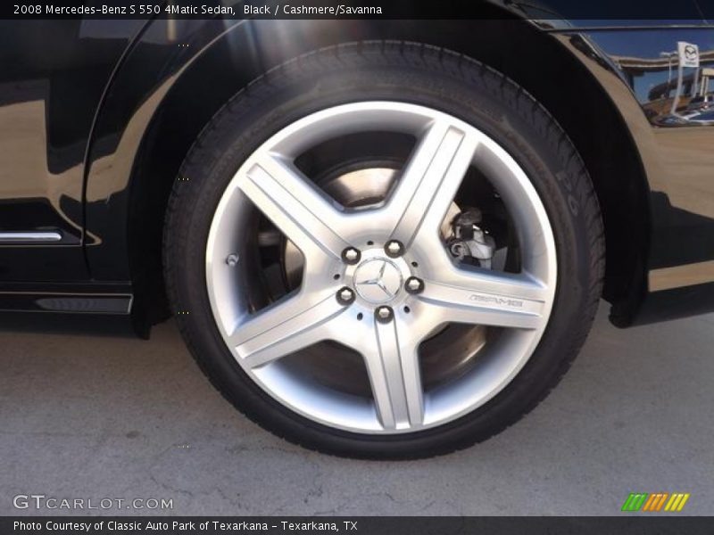 Black / Cashmere/Savanna 2008 Mercedes-Benz S 550 4Matic Sedan
