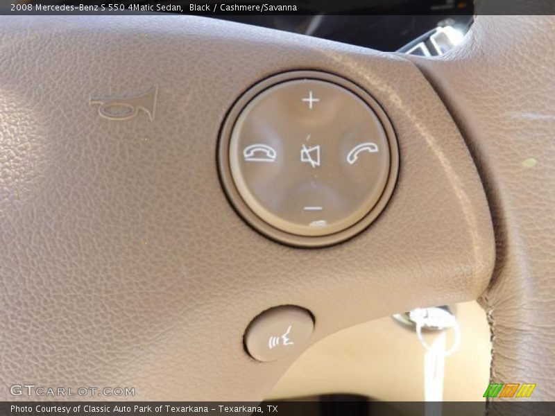 Black / Cashmere/Savanna 2008 Mercedes-Benz S 550 4Matic Sedan