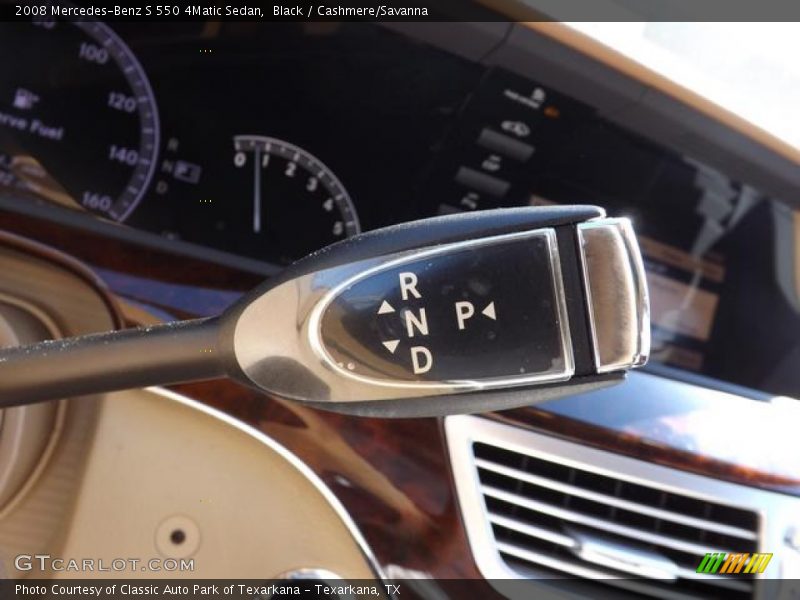 Black / Cashmere/Savanna 2008 Mercedes-Benz S 550 4Matic Sedan