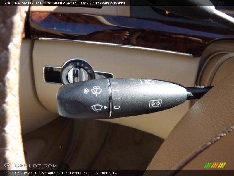 Black / Cashmere/Savanna 2008 Mercedes-Benz S 550 4Matic Sedan