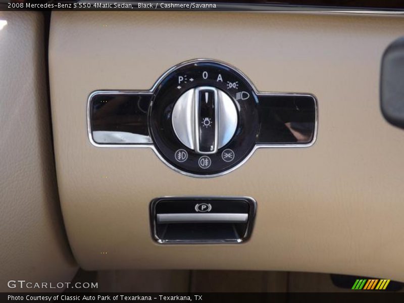 Black / Cashmere/Savanna 2008 Mercedes-Benz S 550 4Matic Sedan