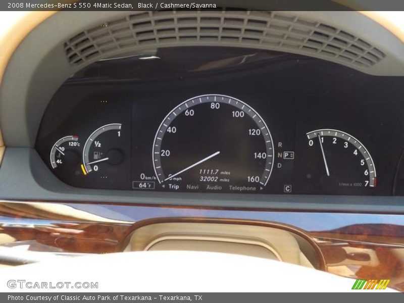 Black / Cashmere/Savanna 2008 Mercedes-Benz S 550 4Matic Sedan