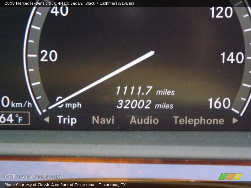 Black / Cashmere/Savanna 2008 Mercedes-Benz S 550 4Matic Sedan
