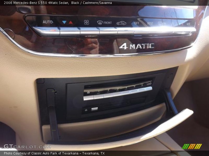 Black / Cashmere/Savanna 2008 Mercedes-Benz S 550 4Matic Sedan