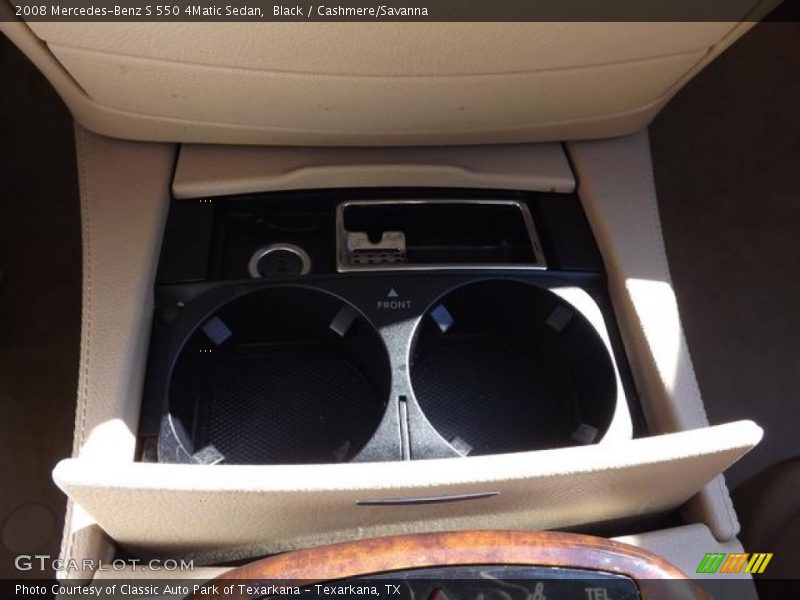 Black / Cashmere/Savanna 2008 Mercedes-Benz S 550 4Matic Sedan