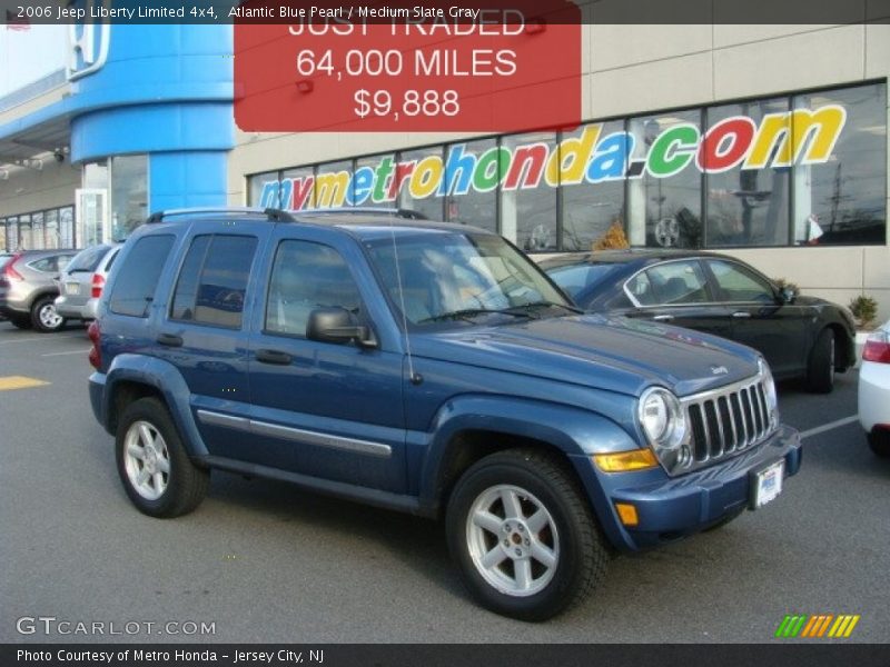 Atlantic Blue Pearl / Medium Slate Gray 2006 Jeep Liberty Limited 4x4