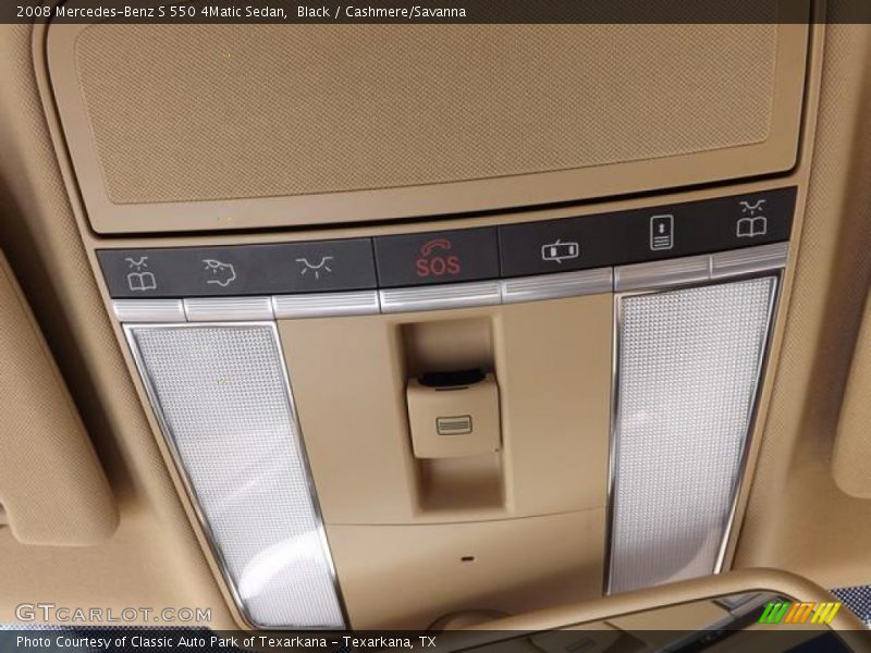 Black / Cashmere/Savanna 2008 Mercedes-Benz S 550 4Matic Sedan