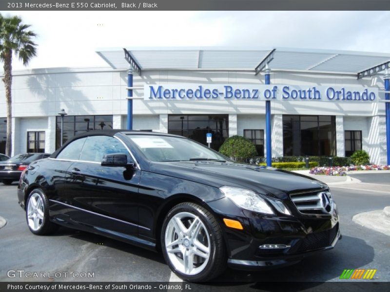 Black / Black 2013 Mercedes-Benz E 550 Cabriolet