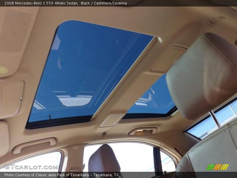 Black / Cashmere/Savanna 2008 Mercedes-Benz S 550 4Matic Sedan