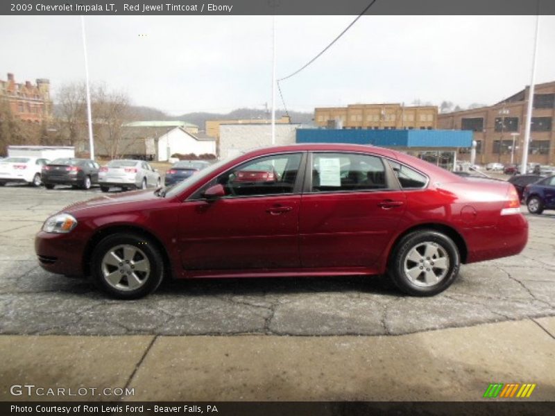 Red Jewel Tintcoat / Ebony 2009 Chevrolet Impala LT