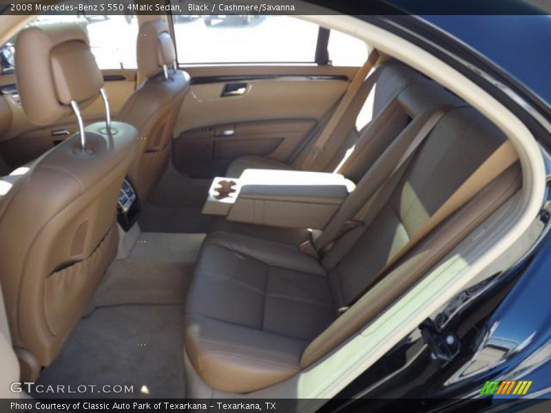 Black / Cashmere/Savanna 2008 Mercedes-Benz S 550 4Matic Sedan